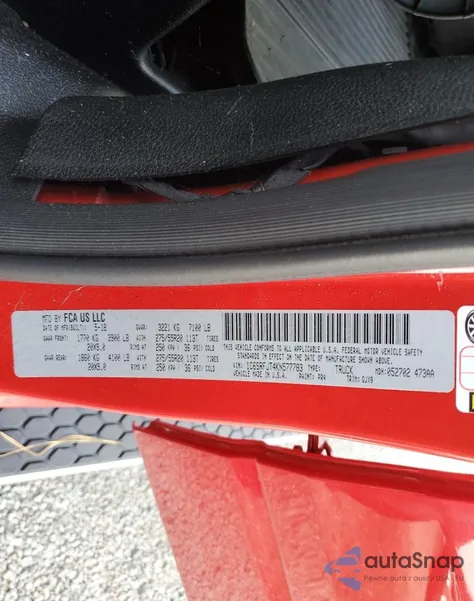 2019 Ram 1500 Laramie из США, поврежденный, VIN 1C6SRFJT4KN577783